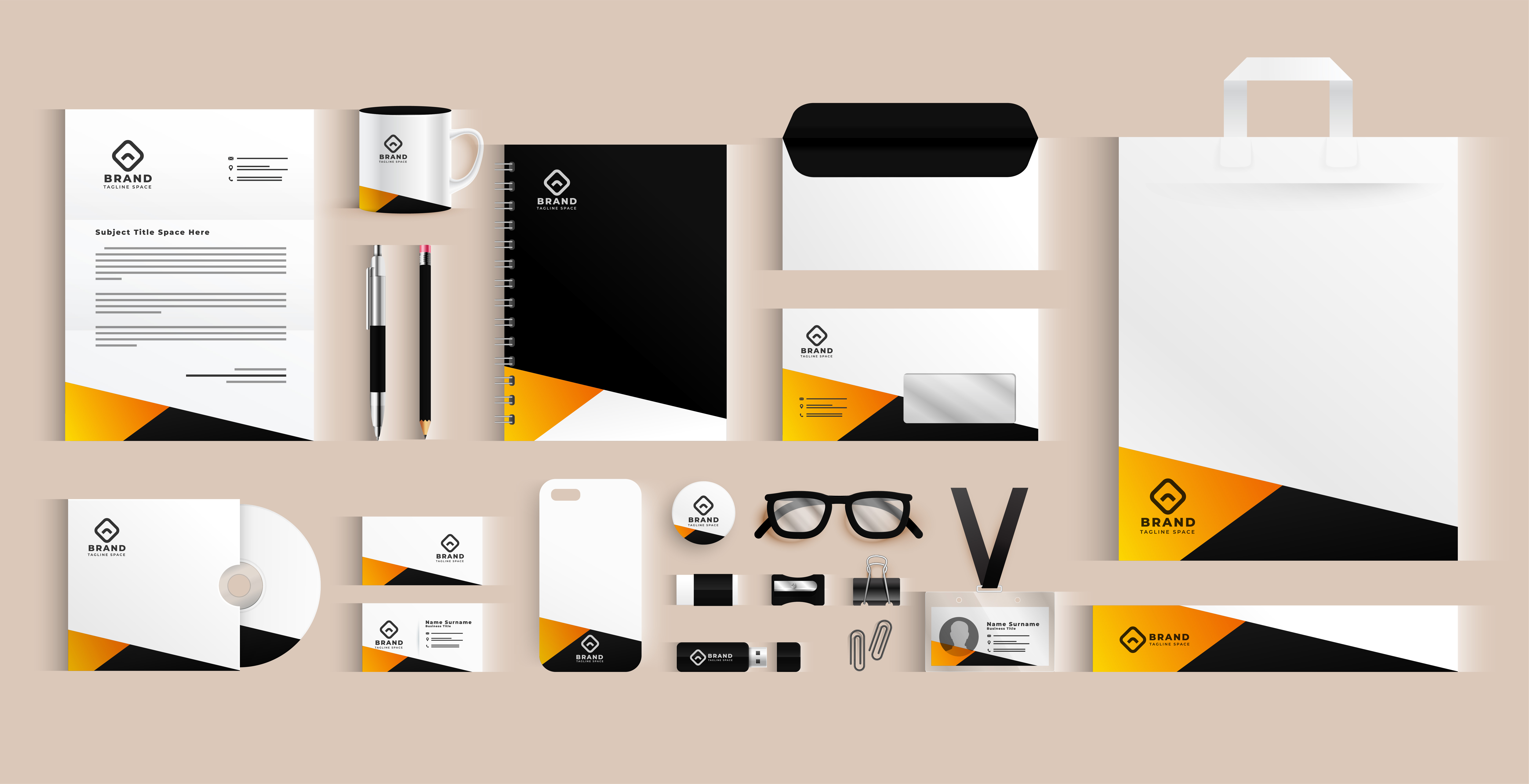 Corporate identity branding on products